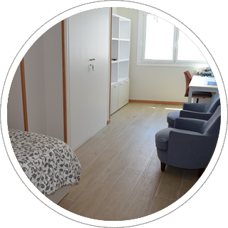 Habitaciones individuales con baño completo