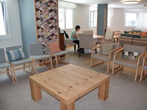 Cuarto de estar Colegio Mayor Arosa