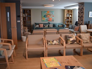 Cuarto de estar Colegio Mayor Arosa